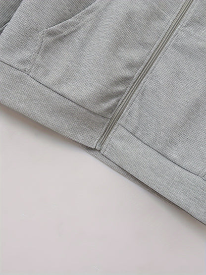 Տղամարդու թեթև բաճկոն՝ կանգնած օձիքով - առջևի կայծակաճարմանդով փակվող, սովորական չափսի, առօրյա և պաշտոնական հագուստի համար - Գարուն/աշուն վերնազգեստ սպիտակ/չեզոք երանգներով - Հեշտ խնամքի կայծակաճարմանդով բաճկոն