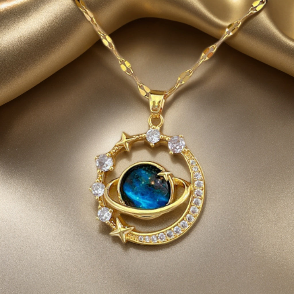 Fashion Planet Pendant Necklace - Ayq