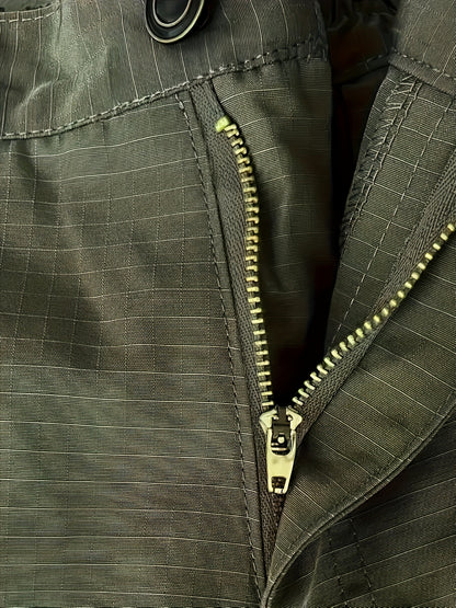 Տղամարդկանց տակտիկական տաբատ պոլիեսթեր 100% սպորտային ոճով, չձգվող պինդ բեռների տաբատ՝ գրպաններով արշավների և պատահական հանգստյան օրերի համար, չորս սեզոնային հագուստ, սովորական պիտանի մեծահասակների հյուսված տաբատ