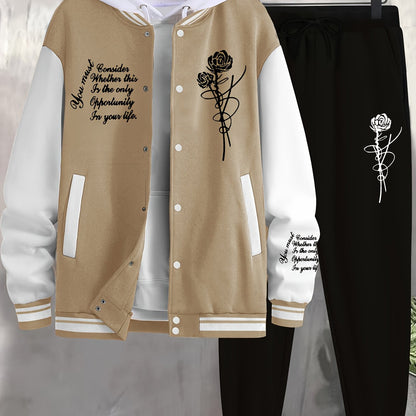 Տղամարդու սպորտային բաճկոն վարդագույն բեյսբոլի կոստյում - Xingfan OBM