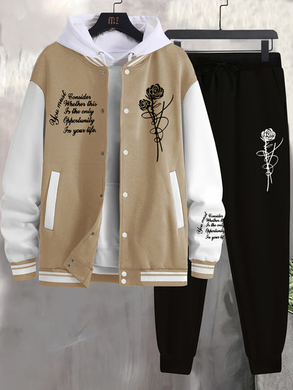 Տղամարդու սպորտային բաճկոն վարդագույն բեյսբոլի կոստյում - Xingfan OBM