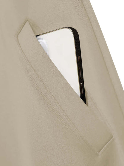 Տղամարդու նորաձև երկկտոր բաճկոնի և սպորտային տաբատի հավաքածու՝ մուգ կապույտ գույնի, ոճային նախշերով, առօրյա երիտասարդական սպորտային հագուստ, կայծակաճարմանդ դետալով, երկար թևքերով, նեղ չափսերով, աշուն/ձմեռ հավաքածու