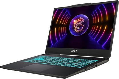 MSI Cyborg 15 Thin GF63 Gaming Laptop (15.6" FHD 144Hz, Intel Core I7-12650H, 32GB DDR5 RAM, 1TB SSD, Geforce RTX 4060 8GB), Webcam, Backlit KB, Wifi 6, Ethernet, IST Cable, Win 11 Home, 2023, Black