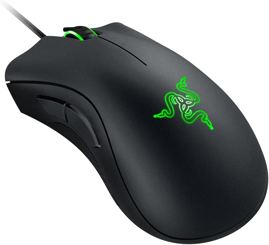 Razer Deathadder Essential (2021) - Wired Gaming Mouse (Optical Sensor, 6400 DPI, 5 Programmable Buttons, Ergonomic Form Factor) Black