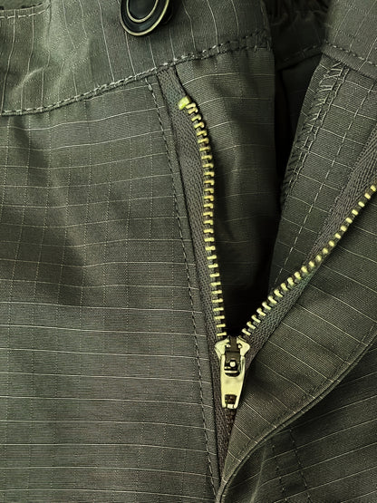 Multi Pocket Men's Tactical Pants, Loose Casual Outdoor Military Pants Without Belt, Mens Cargo Pants For Hiking