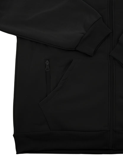 2 հատ տղամարդու միագույն երկարաթև սվիտերի և տաբատի հավաքածու՝ գլխարկով, ամենօրյա սպորտային և ֆիթնես հավաքածու