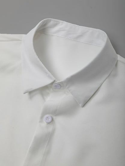 Men'S Casual Gradient Coconut Tree Short Sleeve Shirt + Shorts 2pcs Set - Tropical Palm Print, Button-Up Collared Design, Lightweight Polyester Blend for Spring/Summer Outings, Summer Outfit | Tropical Print | Lightweight Fab