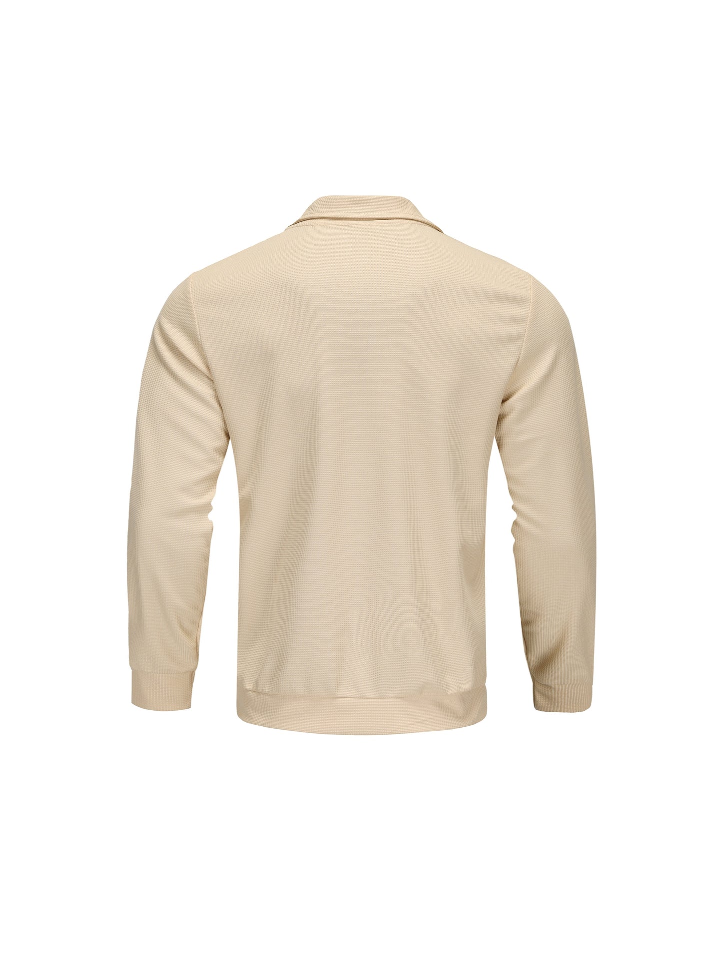 1 հատ տղամարդու ամենօրյա պոլիեսթերային կայծակաճարմանդով բաճկոն՝ օձիքով, միագույն, թեթևակի ձգվող, հյուսված կտորից, սովորական չափսերով, առանց աստառի - Գարուն/աշուն վերնազգեստ