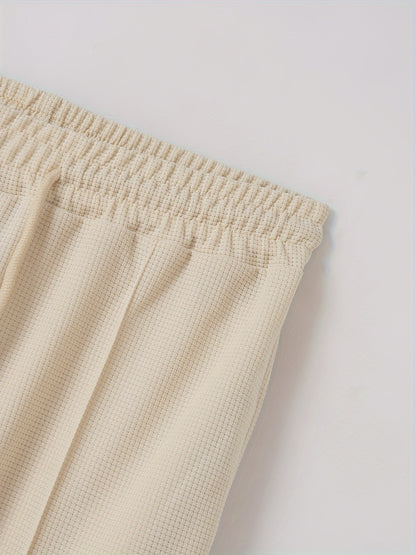 Բեյսբոլի օձիքով բաճկոնի և տաբատի հավաքածու՝ վաֆլի գործվածքից