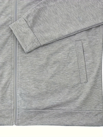 Տղամարդու թեթև, կանգնած օձիքով բաճկոն՝ ձիթապտղի կանաչ, փափուկ, կայծակաճարմանդով բաճկոն՝ գրպաններով, սովորական չափսի՝ գարնանային/աշնանային արշավների և առօրյա բացօթյա հագուստի համար, արշավային պարագաներ