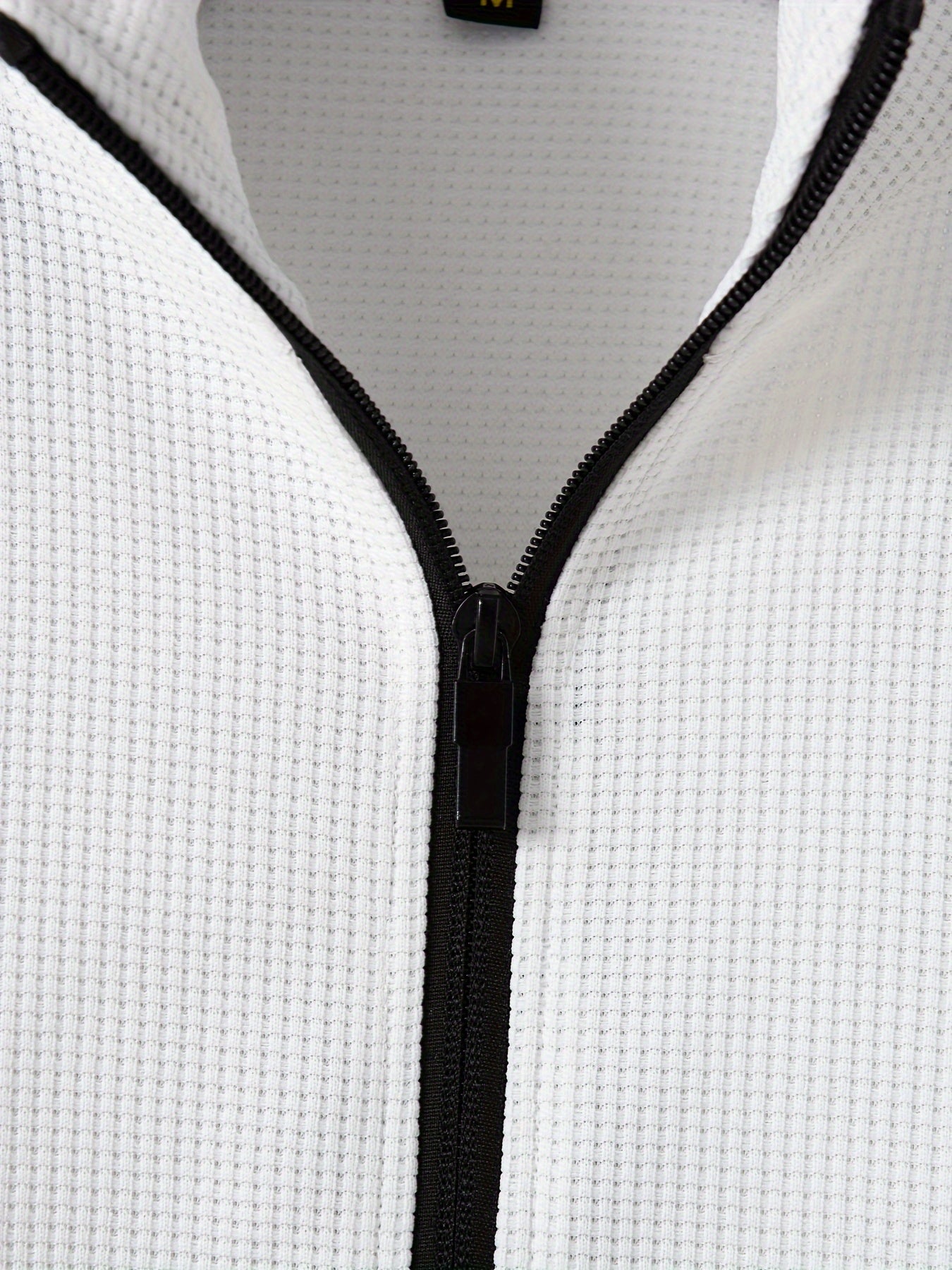 Տղամարդու սպորտային գունային բլոկով կայծակաճարմանդով բաճկոնի և վազքի տաբատի հավաքածու - պոլիեսթերի խառնուրդ, իդեալական է գարնան/աշնան համար