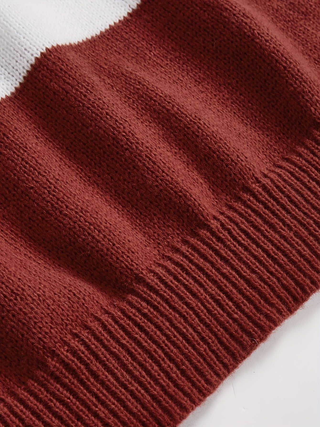 Տղամարդու բարձր օձիքով, շերտավոր տրիկոտաժե սվիտեր, գարնանային և աշնանային նորաձև գունավոր սվիտեր