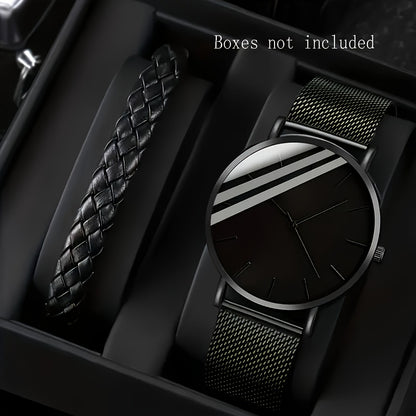 A Quartz Men'S Watch Plus an Accessory. - Ayq