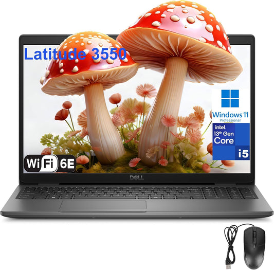 Dell Latitude 3550 Laptop Computer for Business and Work, 13Th Gen Intel 10-Core I5-1335U (Beat I7-1255U), 32GB DDR5 RAM, 1TB Pcie SSD, 15.6" FHD, Wifi 6E, Bluetooth 5.3, USB4 Type-C, Windows 11 Pro