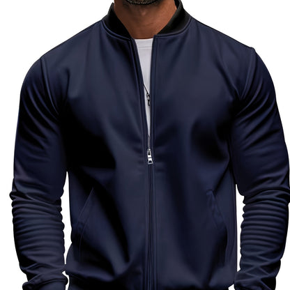 Տղամարդու թեթև, կանգնած օձիքով բաճկոն՝ ձիթապտղի կանաչ, փափուկ, կայծակաճարմանդով բաճկոն՝ գրպաններով, սովորական չափսի՝ գարնանային/աշնանային արշավների և առօրյա բացօթյա հագուստի համար, արշավային պարագաներ