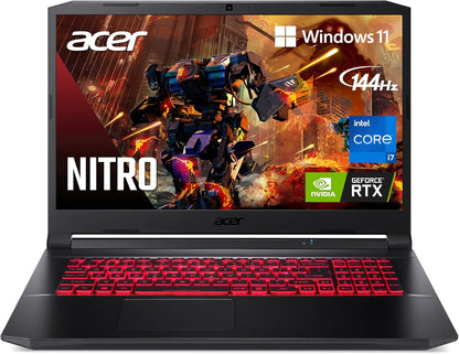 Acer Nitro 17 Gaming Laptop | Intel Core I7-14650Hx | NVIDIA Geforce RTX 4060 Laptop GPU | 17.3" FHD IPS 165Hz G-SYNC Display | 16GB DDR5 | 1TB Gen 4 SSD | Killer Wi-Fi 6E | AN17-72-734A