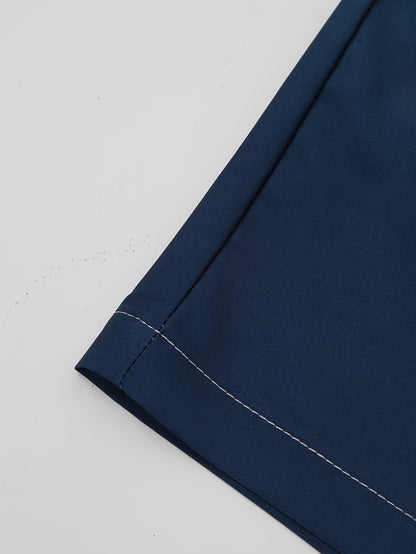 Men'S Casual Gradient Coconut Tree Short Sleeve Shirt + Shorts 2pcs Set - Tropical Palm Print, Button-Up Collared Design, Lightweight Polyester Blend for Spring/Summer Outings, Summer Outfit | Tropical Print | Lightweight Fab