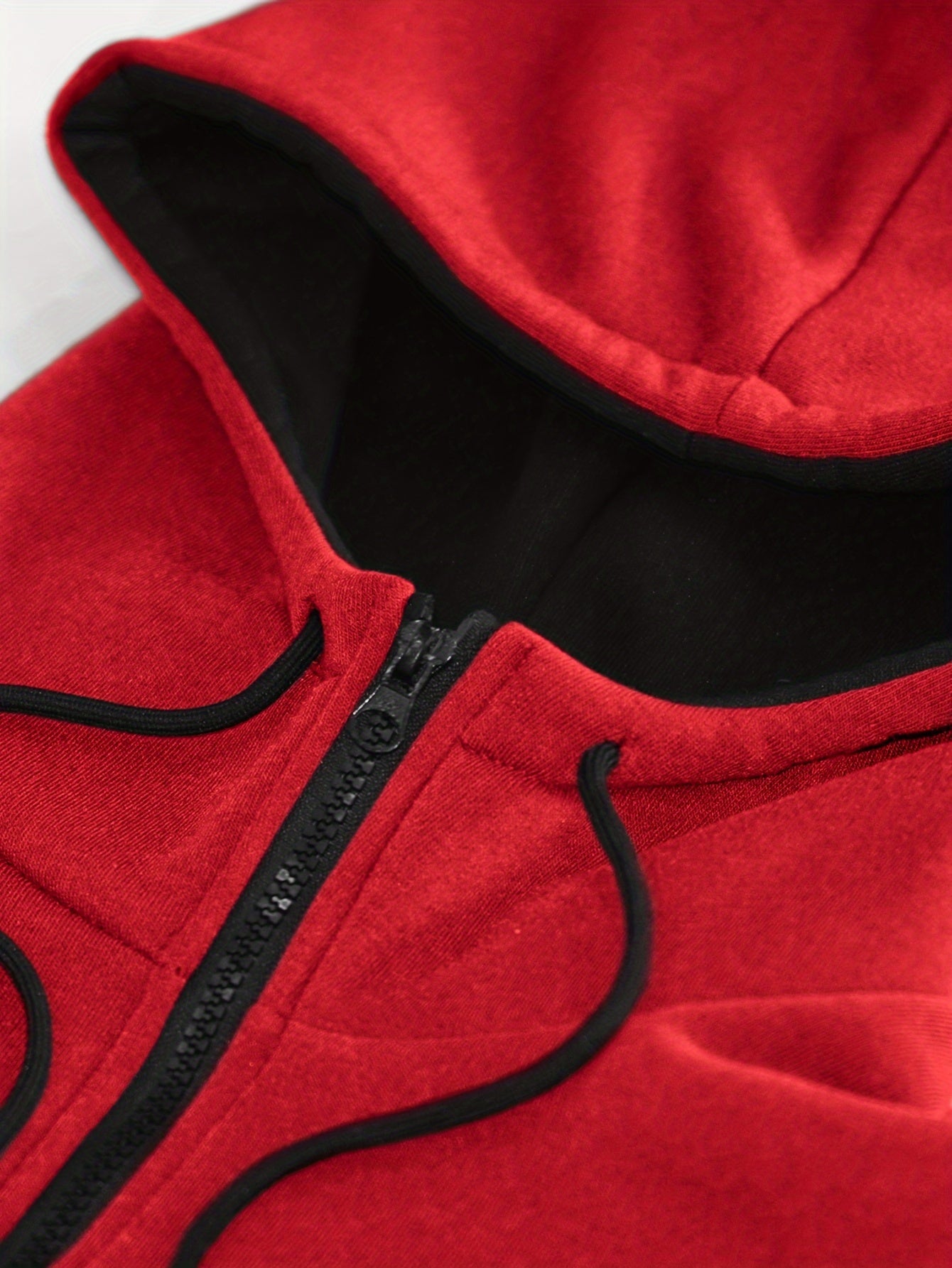 Տղամարդու աշնանային և ձմեռային բրդյա սվիտերի հավաքածու՝ գլխարկով և լարով, պատչվորք սպորտային տաբատով, առօրյա, սպորտային ոճի երկար թևքով բաճկոնով