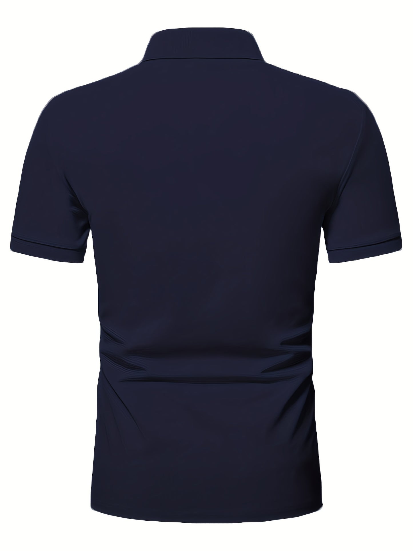 Տղամարդու առօրյա, ձգվող, միագույն, կայծակաճարմանդով և կոճղակապով գոլֆի վերնաշապիկ, ամառային, տղամարդու, փողոցային հագուստ