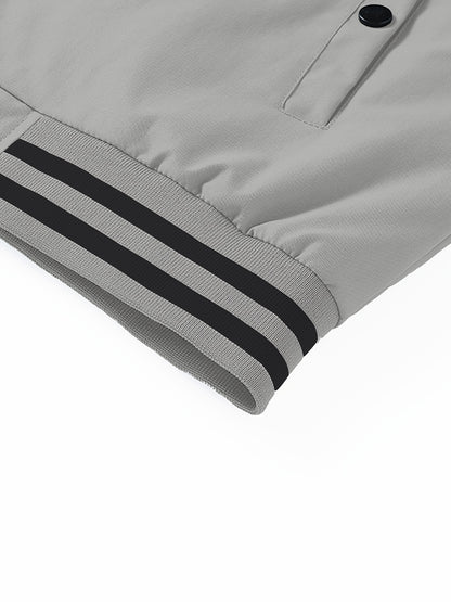 Տղամարդու երկար թևքով, կանգնող օձիքով, կայծակաճարմանդով սպորտային բաճկոն՝ կոնտրաստային զարդանախշով, տղամարդկանց գարուն-աշնանային վերնազգեստ, որպես նվեր