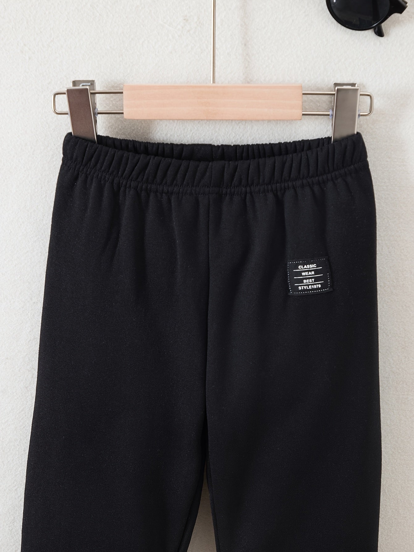 Տղաների հարմարավետ բրդյա աստառով վերնաշապիկի և սպորտային տաբատի հավաքածու - ձիթապտղի կանաչ, առօրյա ձմեռային հագուստ գրպաններով, հաստ տաքություն աշնան և ձմռան համար, սովորական չափսի, առօրյա հագուստ, բացօթյա օգտագործման համար