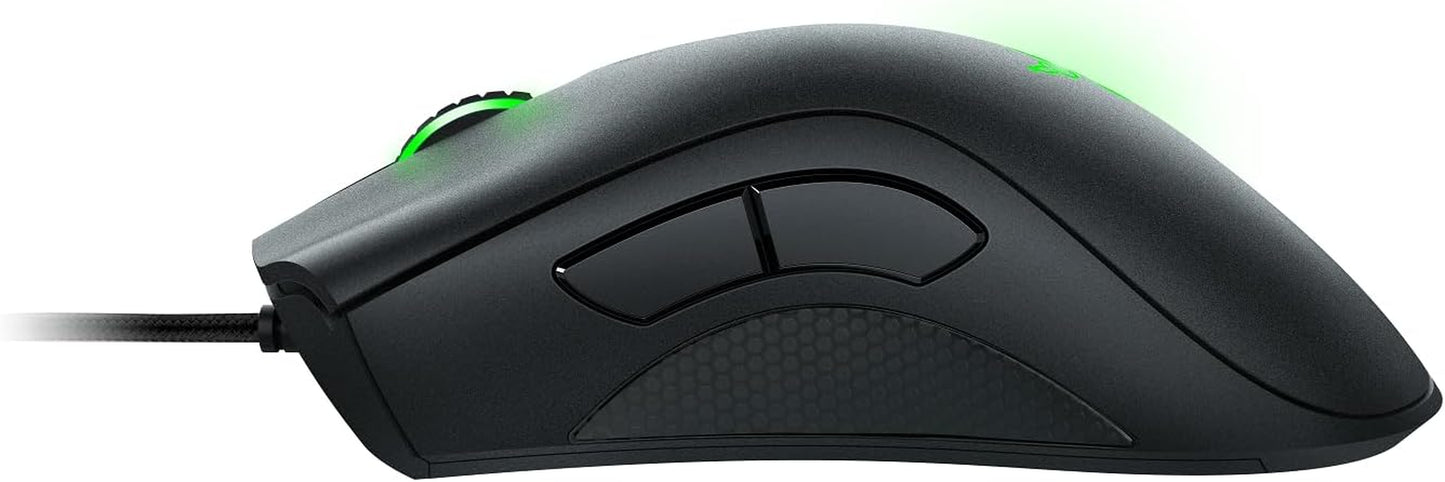 Razer Deathadder Essential (2021) - Wired Gaming Mouse (Optical Sensor, 6400 DPI, 5 Programmable Buttons, Ergonomic Form Factor) Black
