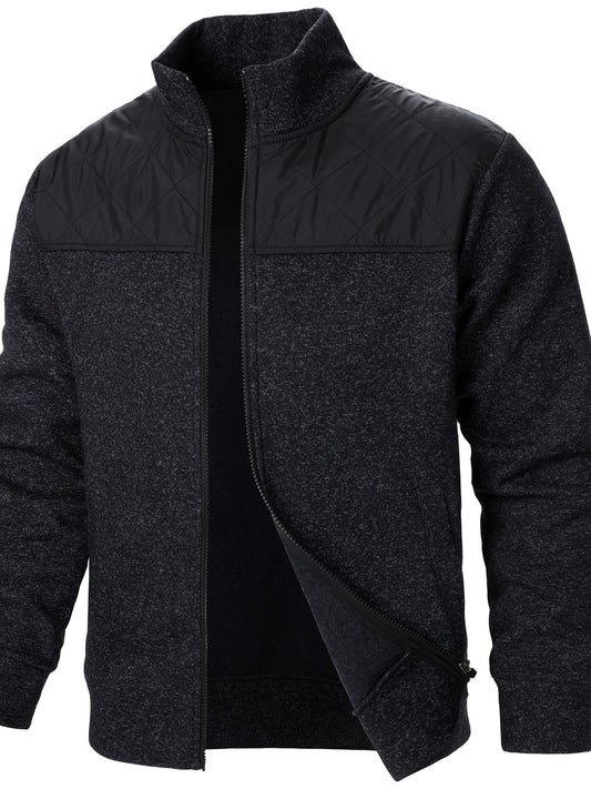 Տղամարդկանց բաճկոն ծածկով գարնանը և աշնանը, ամենօրյա նորաձև բացօթյա ստենդի օձիքի վերարկու որպես նվեր