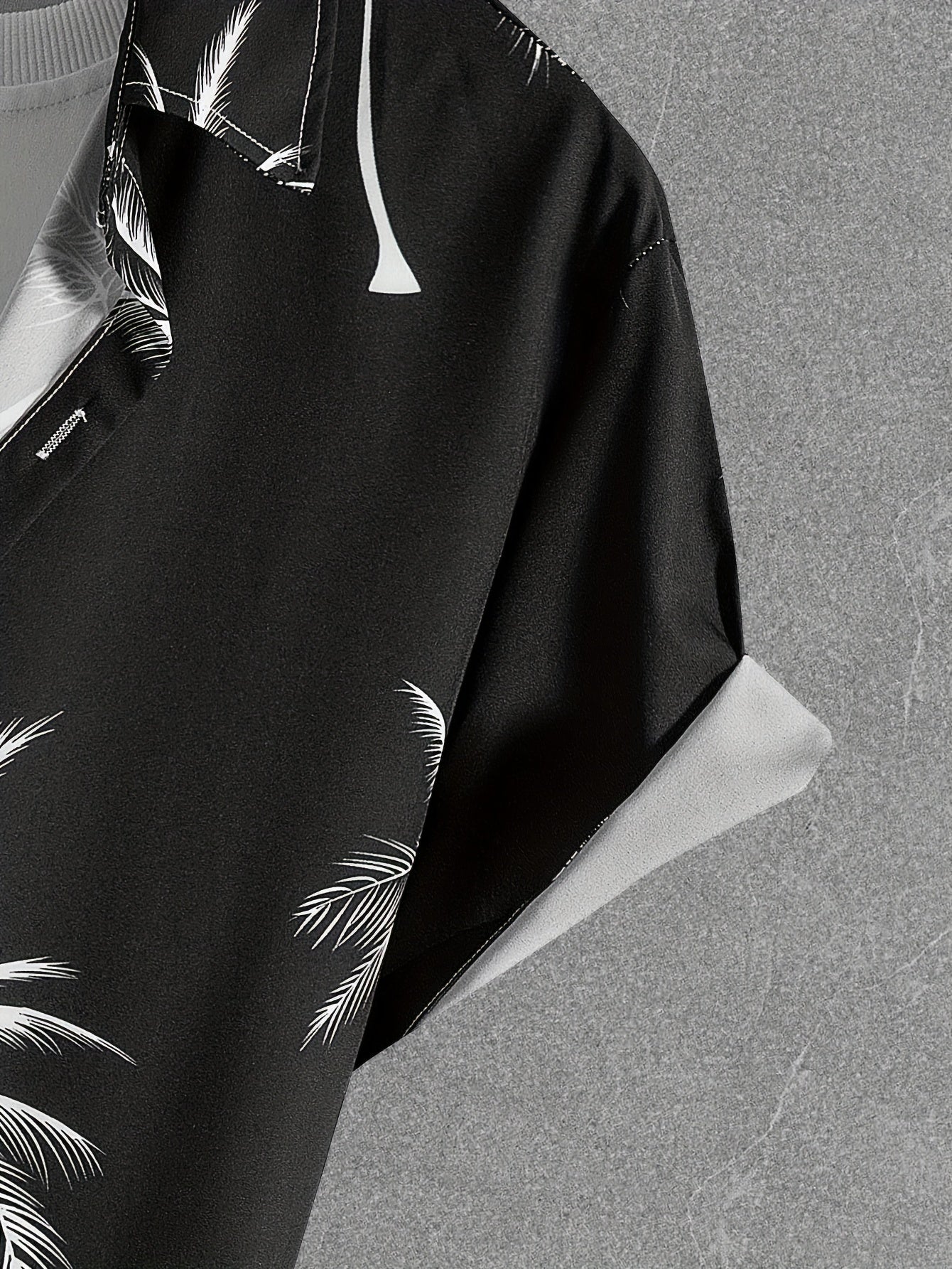 Կոկոսի ծառի նախշերով, տղամարդկանց 2 հատ հագուստ, առօրյա ճամբարային օձիքով, կոճակներով վերնաշապիկներ, հավայան վերնաշապիկ և լարով շորտեր ամառային հավաքածու, տղամարդկանց հագուստ