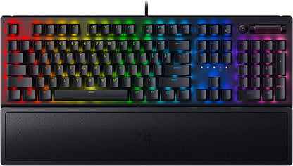 Razer Blackwidow V3 Mechanical Gaming Keyboard: Green Mechanical Switches - Tactile & Clicky - Chroma RGB Lighting - Compact Form Factor - Programmable Macro Functionality - Quartz