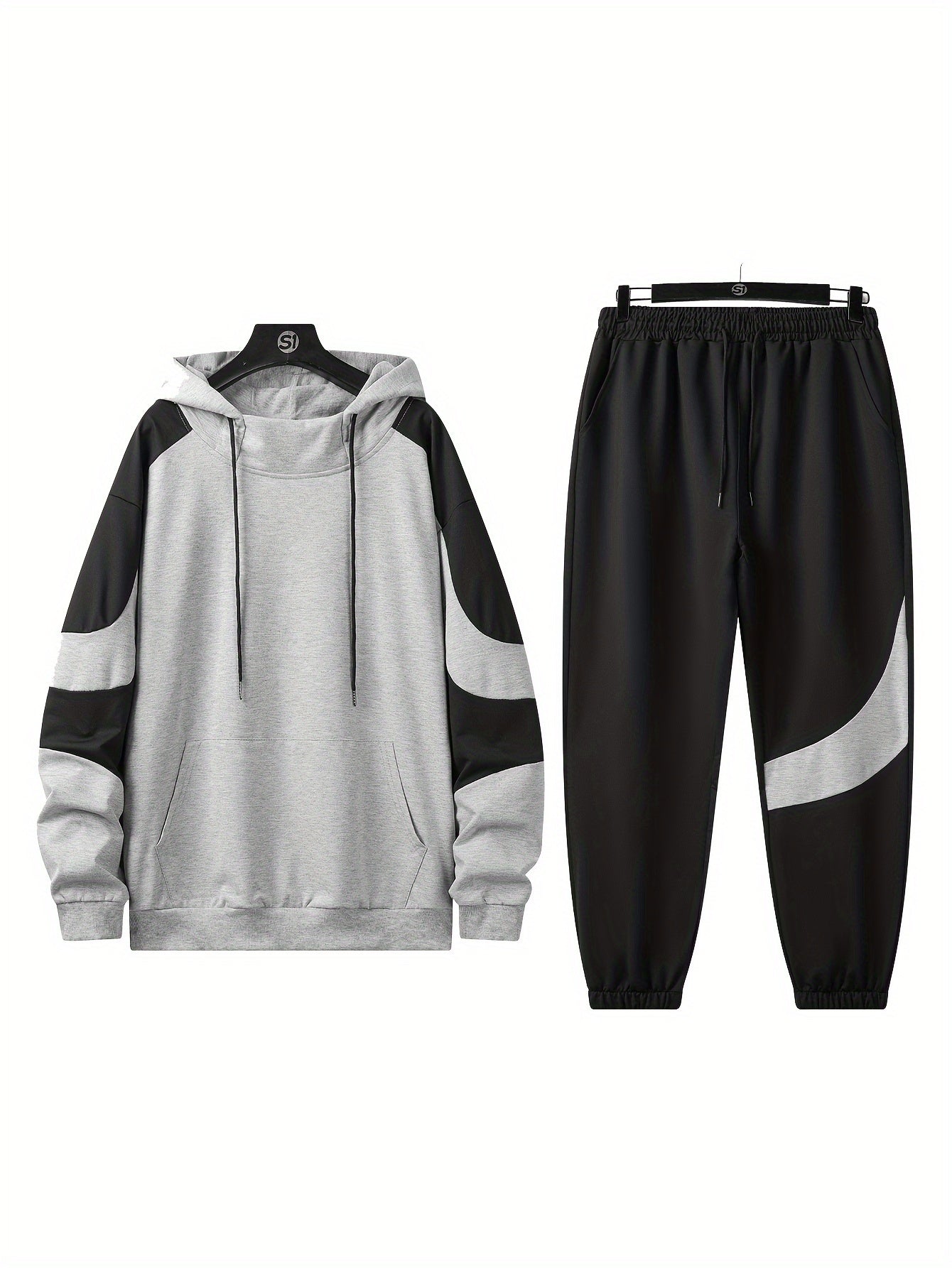 Տղամարդկանց գլխարկով սվիտերի հավաքածու - 2024 թվականի նոր աշնանային առօրյա սպորտային երկար թևքերով հագուստ տղամարդկանց համար