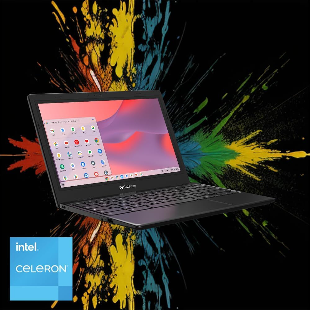 Acer Gateway Chromebook 311 CBO311-1H-C1MX Laptop | Intel Celeron N4500 | 11.6" HD (1366 X 768) Display | 4GB LPDDR4X | 64GB Emmc | Wi-Fi 5 802.11Ac | Chrome OS | Star Black