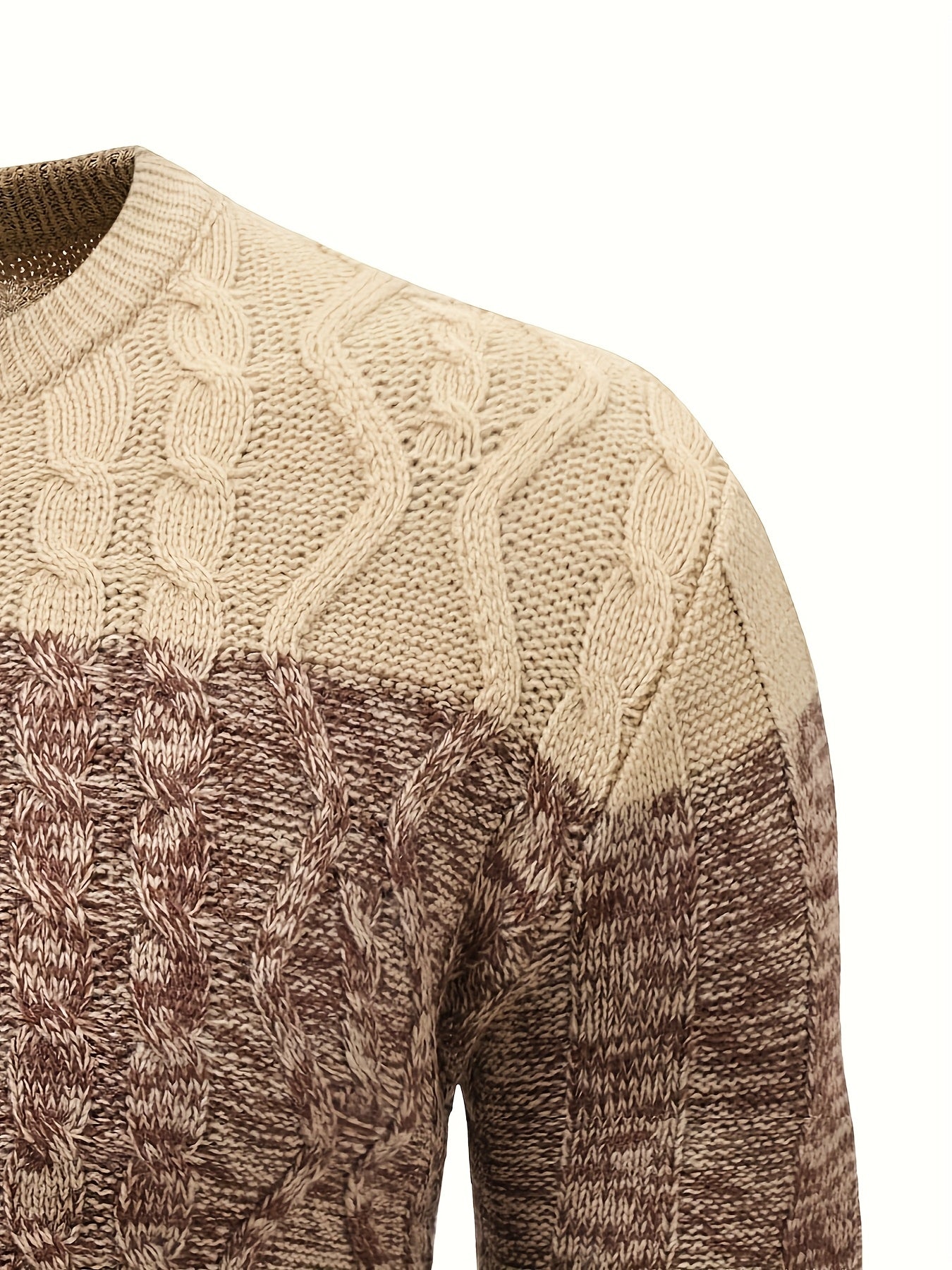 Տղամարդու առօրյա պուլովեր սվիտեր գարնանային և աշնանային համար, գունային համադրություններով տրիկոտաժե նախշերով, պատրաստված 100% ակրիլային նյութից։