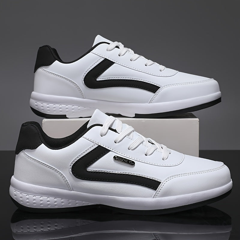 Men'S Classic British Style Casual Business Shoes - All-Season Solid  Geometric Pattern, Low Top Lace-Up, Round Toe, Faux Upper, Fabric Inner, EVA TPR Sole, Comfortable Minimalist Design for Daily  Outdoor Use, Everyday Com