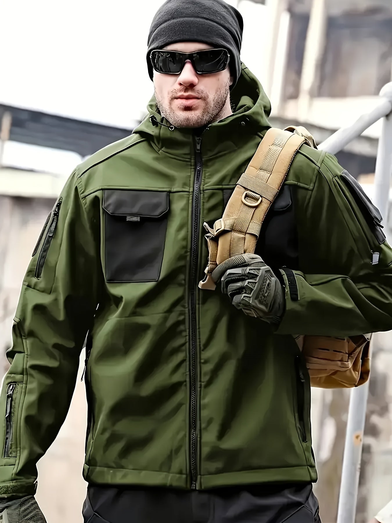 Տղամարդկանց համար նախատեսված բացօթյա սպորտաձևերի համար նախատեսված քամուց պաշտպանող և թավշյա փափուկ կոշիկ