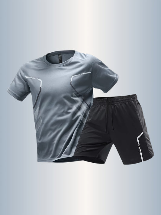 Տղամարդկանց թեթև վազքի հավաքածու - շնչող, արագ չորացող սպորտային հագուստ՝ կայծակաճարմանդ գրպաններով, իդեալական է բացօթյա ֆիթնեսի և մարզումների համար, ամենօրյա սպորտային հագուստ | ամենօրյա սպորտային հագուստ, մարզական հագուստ