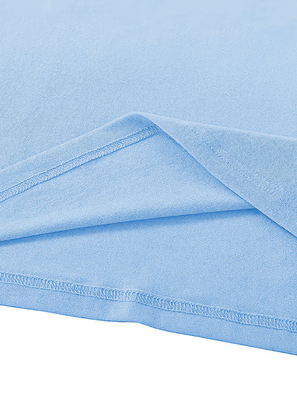 Circle Chic թիթեռի նախշերով շապիկ - նրբագեղ դիզայն, կլոր վզնոցով ամենօրյա վերնաշապիկ - շնչող և թեթև, իդեալական է գարուն/ամառ զգեստապահարանի համար