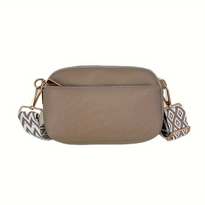 Mini Crossbody Bag for Women, Wide Strap Square Wallet, Stylish Shoulder Bag. - Ayq