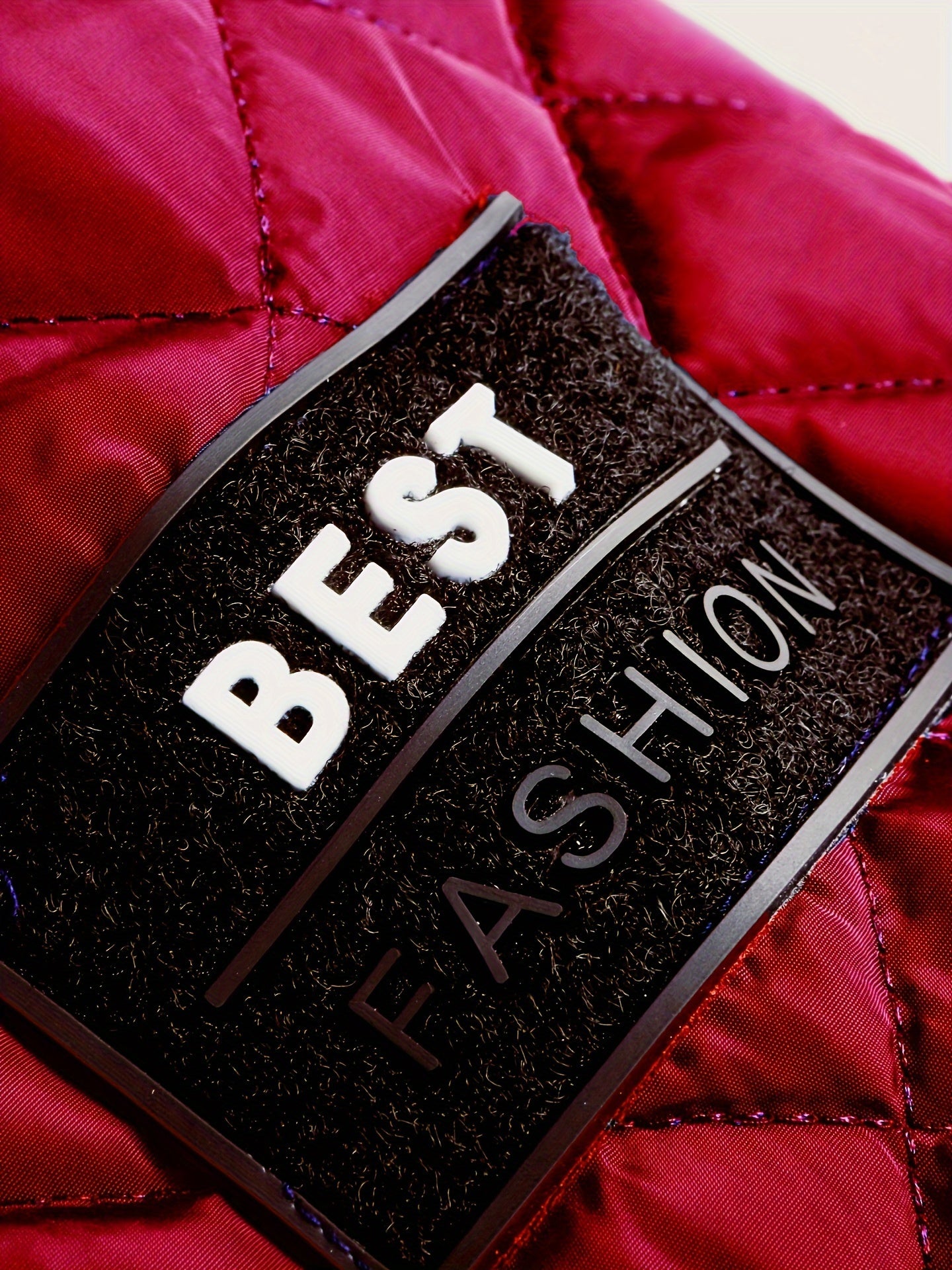 Men's Casual Quilted Zip Up Jacket, Chic Baseball Collar Jacket For Fall Winter