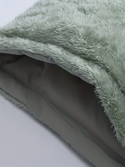 Men'S Double-Sided Fleece-Lined Thickened Jacket - Casual Stand Collar with Letter Print, Regular Fit, Pockets, Polyester Fill, Versatile for Fall/Winter, Winter Jacket