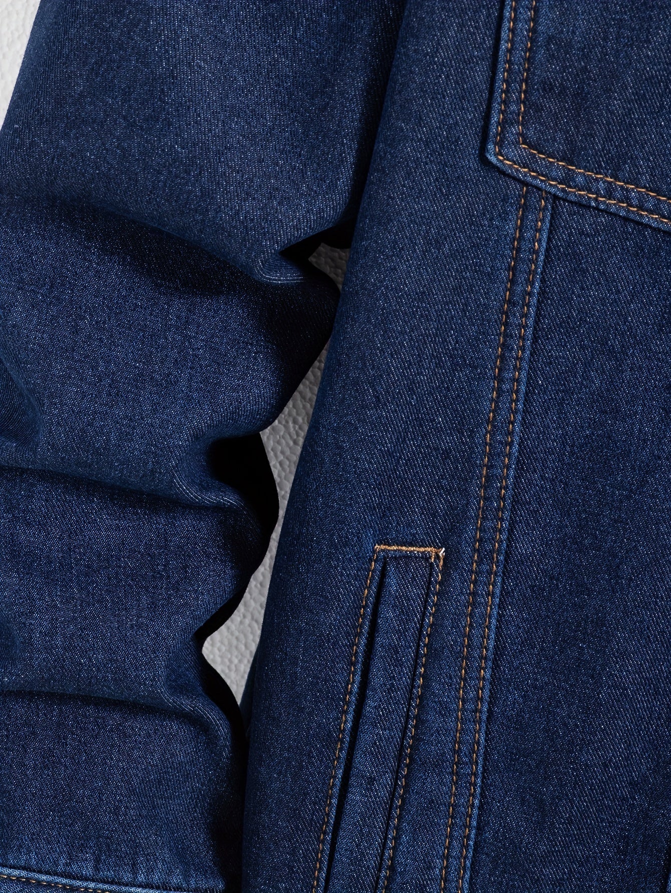 Տղամարդու տաք, բրդյա ծածկույթով, ամենօրյա ջինսե բաճկոն, աշնանային-ձմեռային, շքեղ փողոցային ոճի կոճակներով բաճկոն