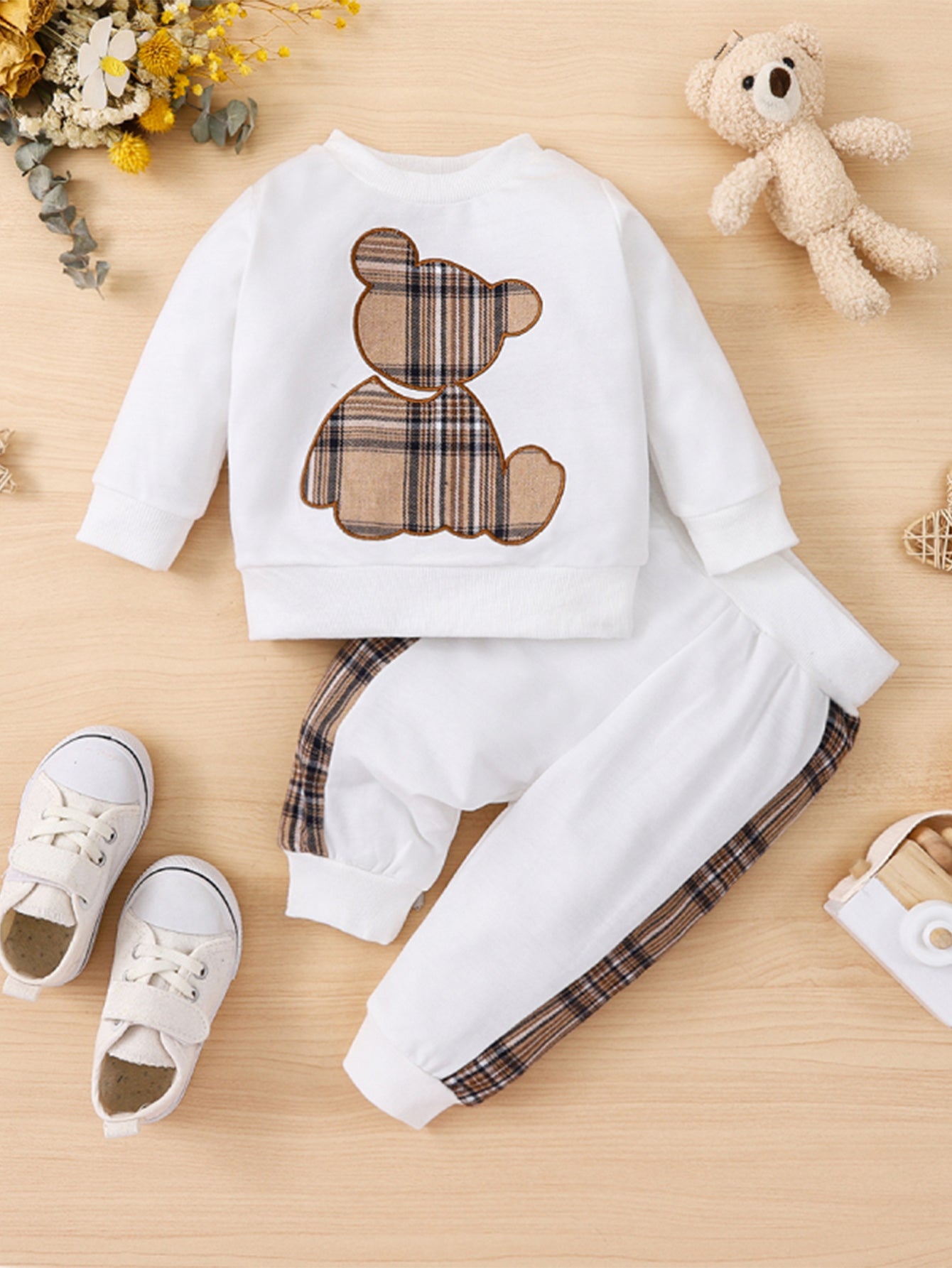 Toddler Baby Boy Clothes Outdoor Set Long Sleeve Sweatshirt Top Casual Pants Fall Winter Outfit Sweatsuit - ayq