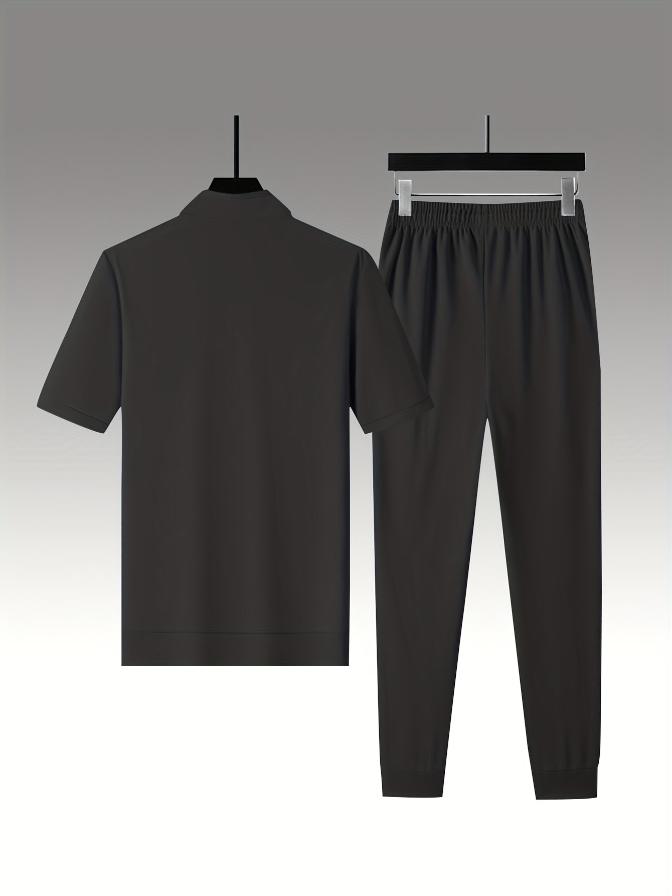 Տղամարդկանց ամառային առօրյա, կանգնող օձիքով, լարով ձգվող սպորտային հագուստի հավաքածու