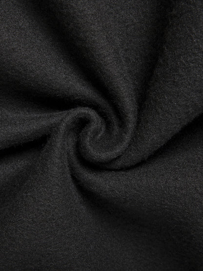 Autumn Winter Men's Hooded Sportswear Set, Simple Classic Versatile Outfit with Zip-Up -Lined Warm Jacket and Drawstring Sweatpants for Casual Leisurewear