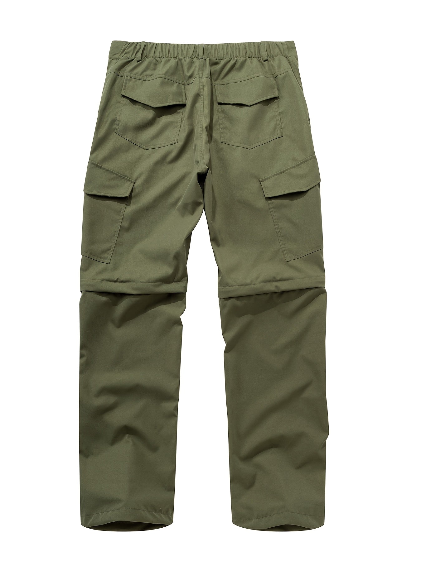 Men's Convertible Hiking Pants - Durable, Zip-Off Cargo Trousers for Fishing & Running, Casual Outdoor Wear with Pockets - ayq