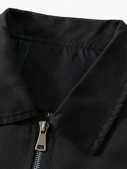 Men'S Lightweight Business Jacket - Zip-Up Formal Coat with Notch Lapel, Olive Green - Office, Wedding, Travel - Durable Polyester Jacket for Professional & Casual Attire - Spring/Fall Outerwear, Office Wear, Sleek Design, Hi