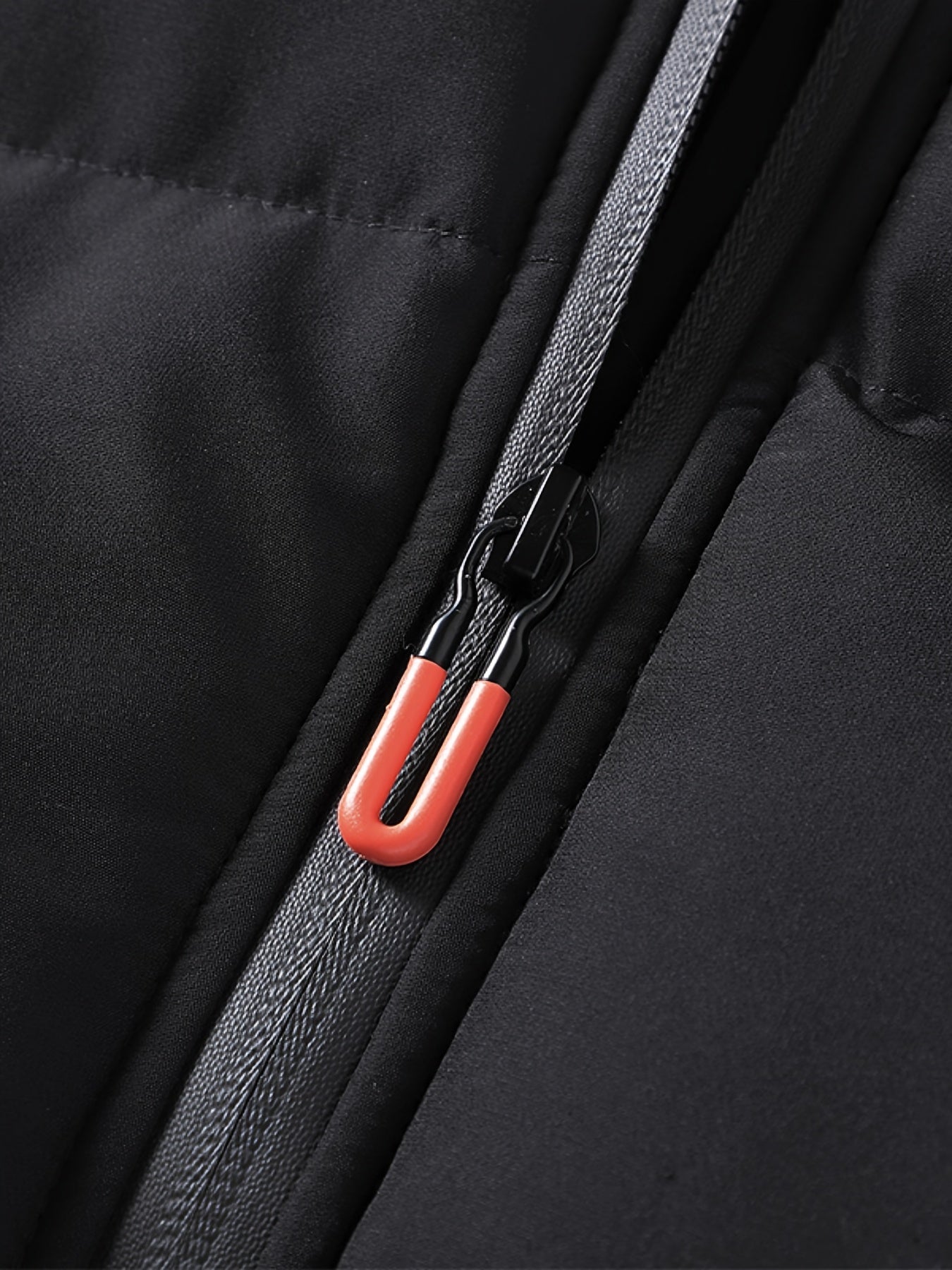 Men's Heavyweight Winter Coat - Full-Zip Cold Weather Jacket, Stand-Up Collar, Exterior Zipper Closure, Machine Washable Outer Shell for Everyday & Formal Wear - Black, Seasonal Layering, Sleek Design, Durable Fabric, Urban C