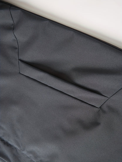 Men's Casual Hooded Jacket, Chic Zip Up Cargo Jacket For Spring Fall Outdoor Activities - ayq