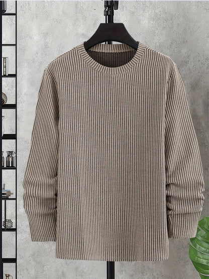 Տղամարդու տրիկոտաժե սվիտեր, գարուն/աշուն ոճի, երիզավոր մարզաշապիկ, ժակարդ, առօրյա, նորաձև, բացօթյա վերնաշապիկ