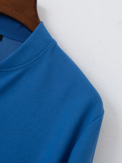 Բեյսբոլի օձիքով բաճկոնի և տաբատի հավաքածու՝ վաֆլի գործվածքից