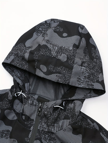 Տղամարդու կոստյում, առօրյա, նորաձև սպորտային հագուստ, երկար թևքով բաճկոն, գործված գլխարկով բաճկոն, սպորտային երկար տաբատ, տղամարդու գործված խոնավությունը կլանող երկար տաբատ, քրտինքը դիմացկուն